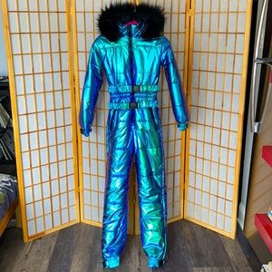 Bright Iridescent Snowsuit!